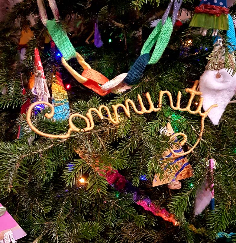 Image from Exeter's charity Christmas tree avenue. Photograph by Hannah Foley. All rights reserved (www.hannah-foley.co.uk)
